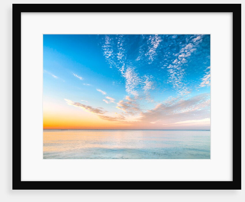 Calm beach at dusk by Assaf Frank